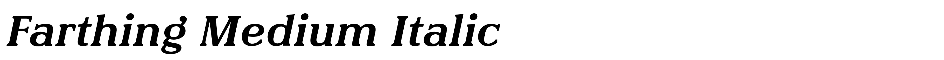Farthing Medium Italic